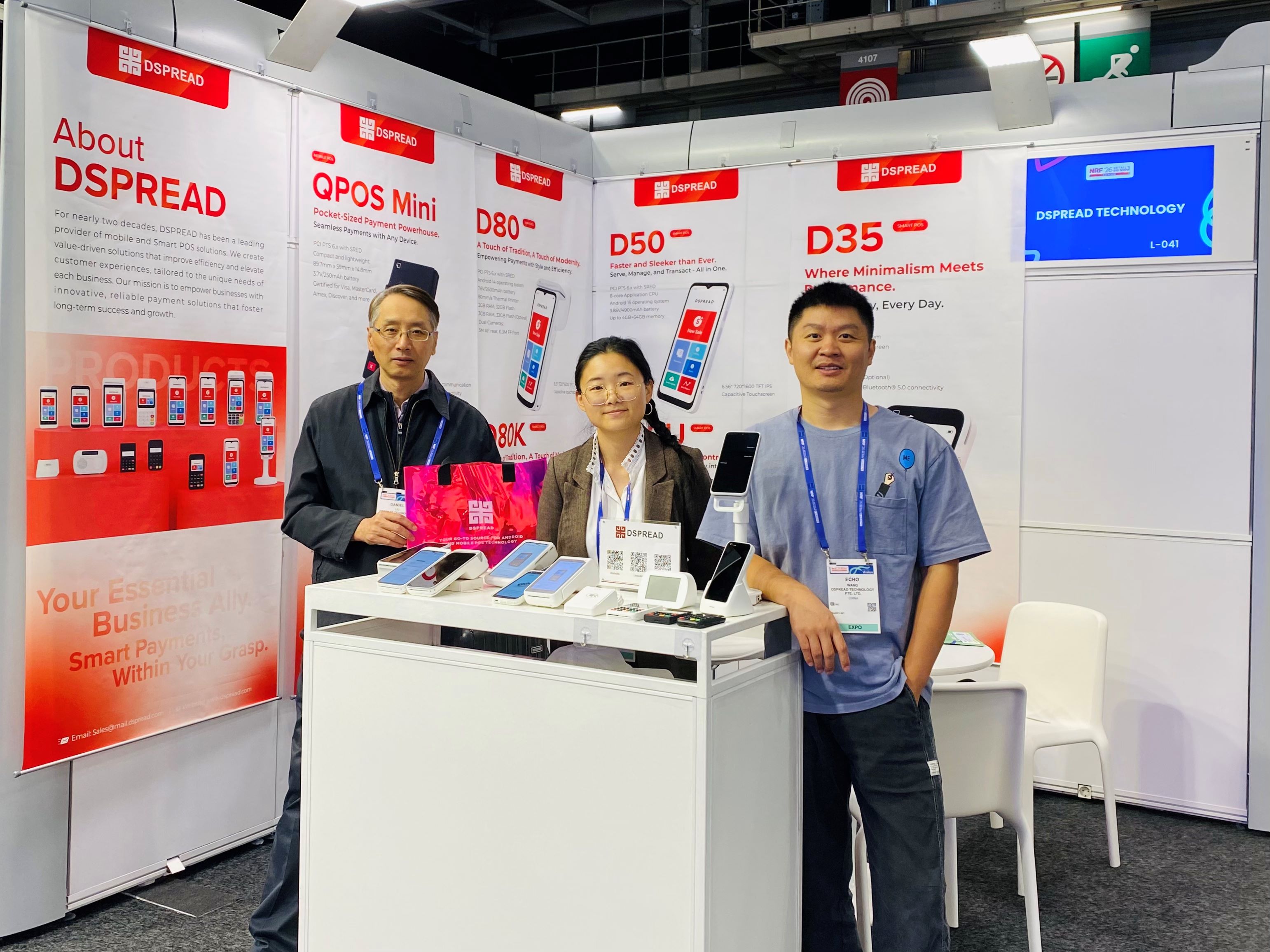 A Dspread se reúne com profissionais do varejo e do setor de pagamentos na NRF Retail’s Big Show Europe 2026